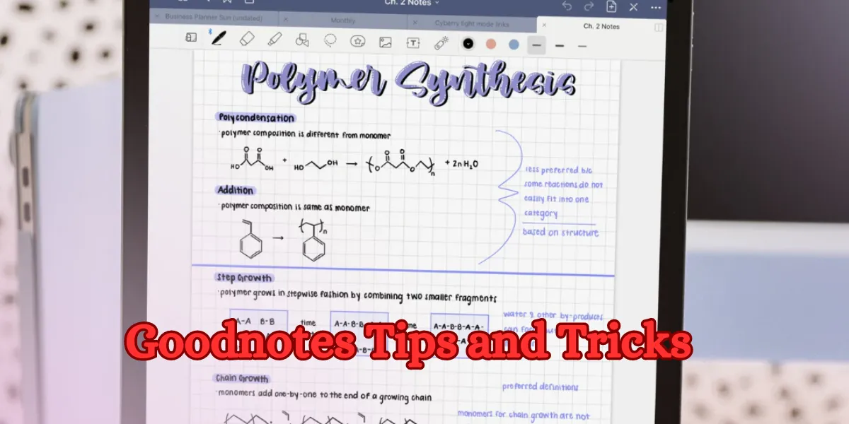 Goodnotes Tips and Tricks