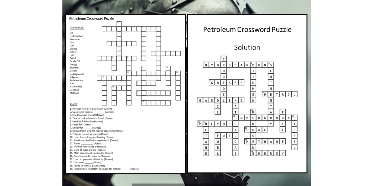 Petroleum Crossword Clue