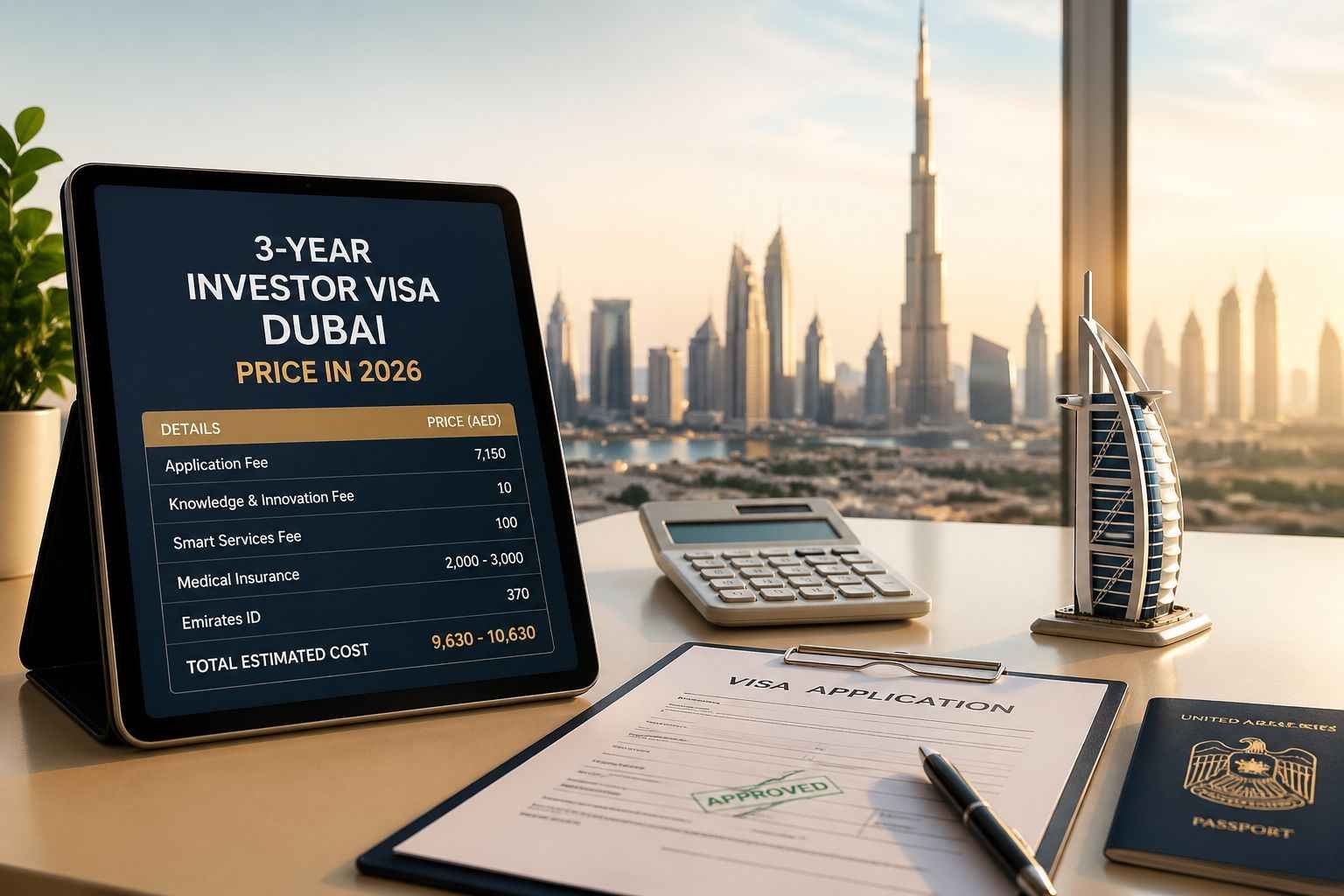 3-Year Investor Visa Dubai Price in 2026 Visa Charges and Fee Guide